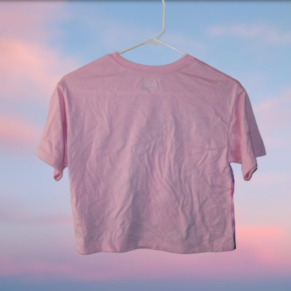 NWOT Hurley Pink Spiral Tie-Dye Crop Tee - Picture 3 of 6